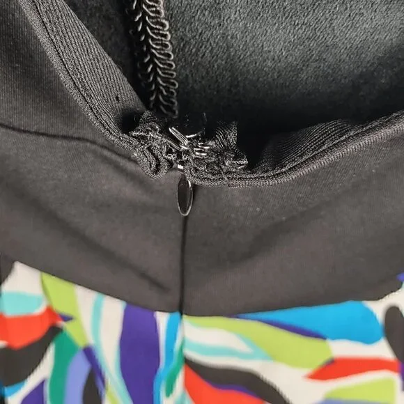 Nicole Miller Rainbow Maxi Dress Sleeveless Size 16 - Picture 7 of 10